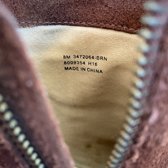 FRYE Reed Brown Suede Booties - Picture 8 of 9